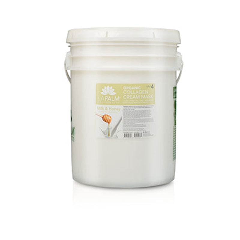 LaPalm Collagen Cream Foot Mask - Milk & Honey 5 Gal
